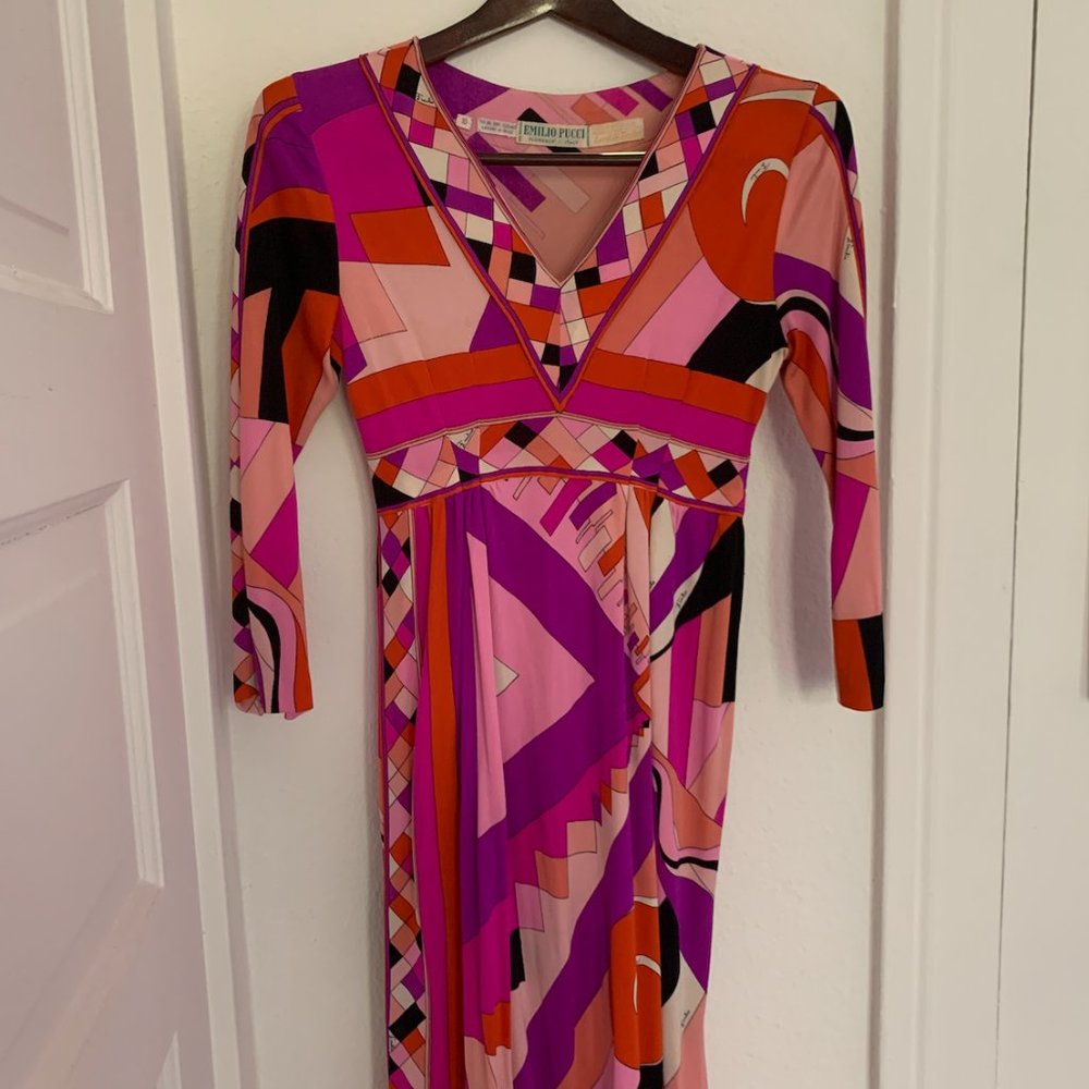 Vintage 70's Emilio Pucci silk dress